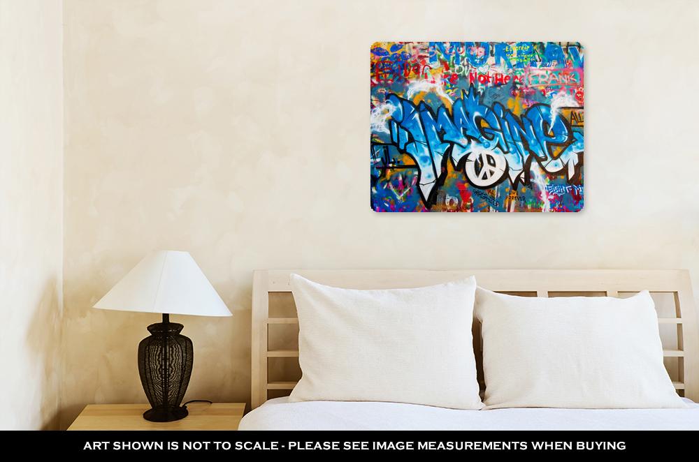 Metal Panel Print, Lennon Wall In Prague