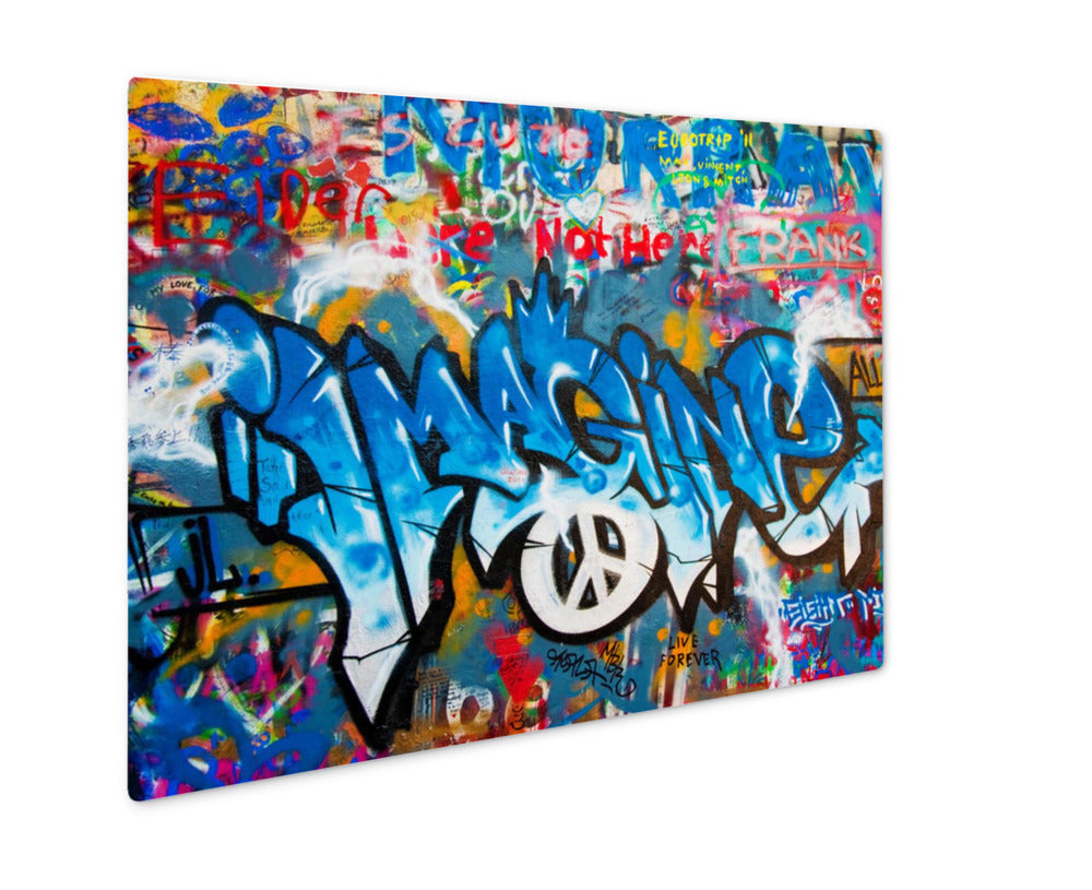 Metal Panel Print, Lennon Wall In Prague