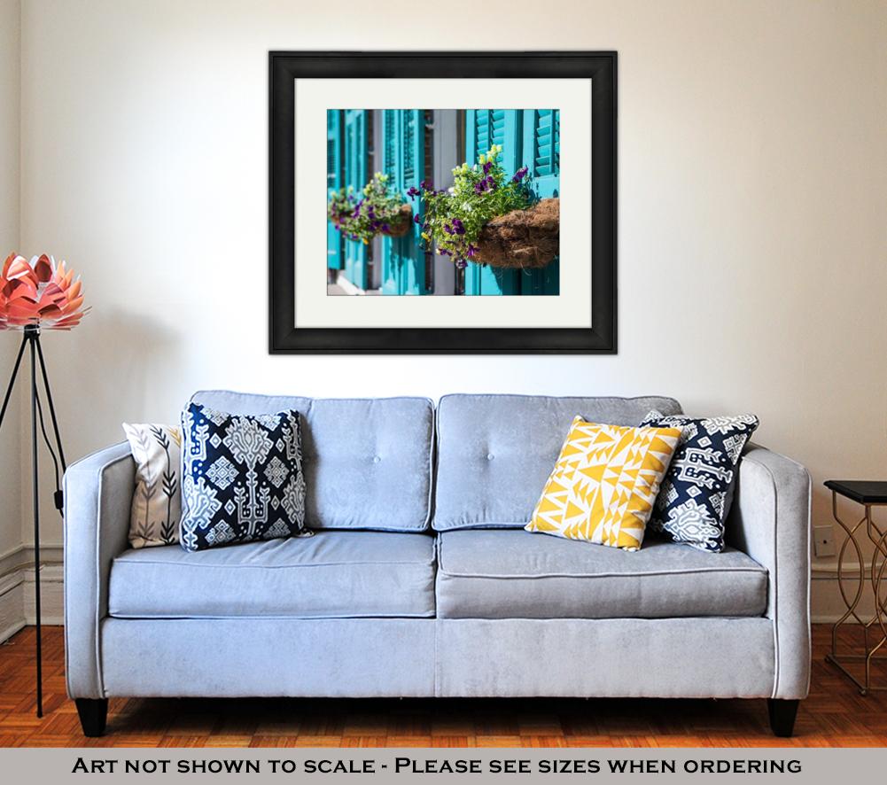 Framed Print, New Orleans Flowers