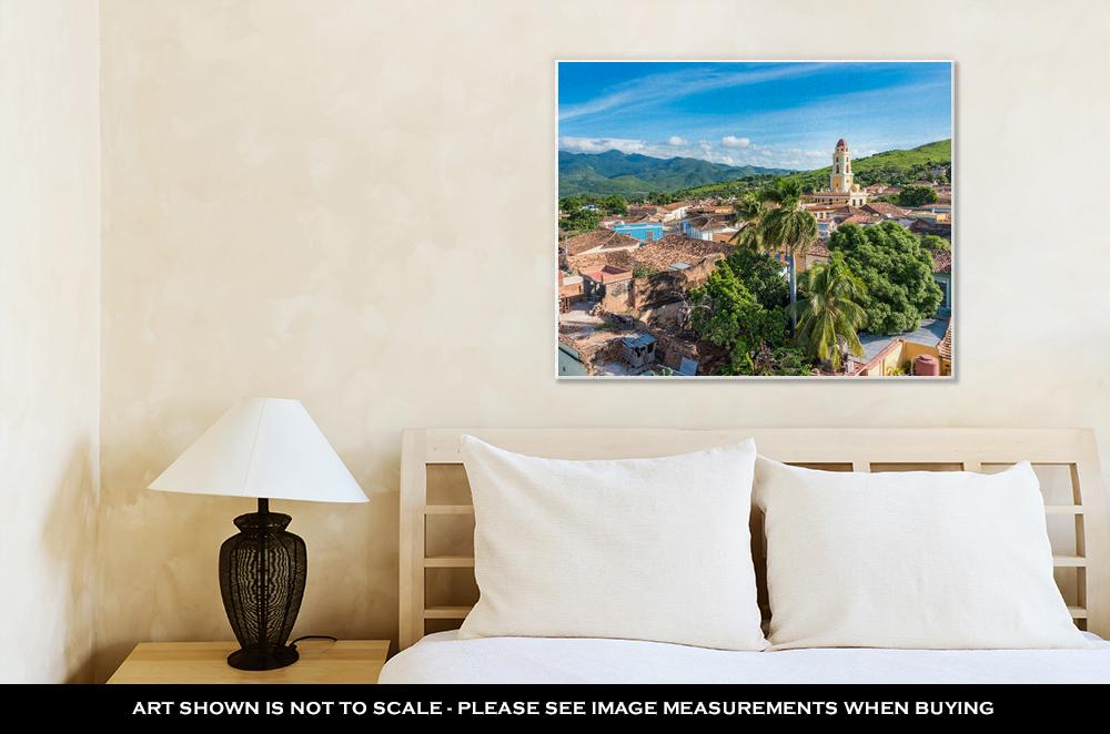 Gallery Wrapped Canvas, Cuba Tourism Trinidad Vintage Landmark