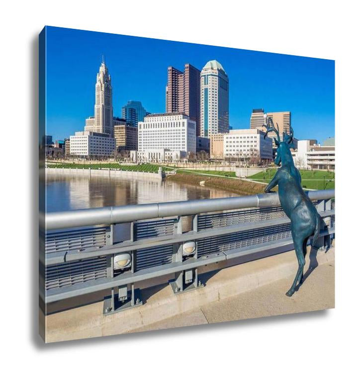 Gallery Wrapped Canvas, Columbus Ohio Skyline