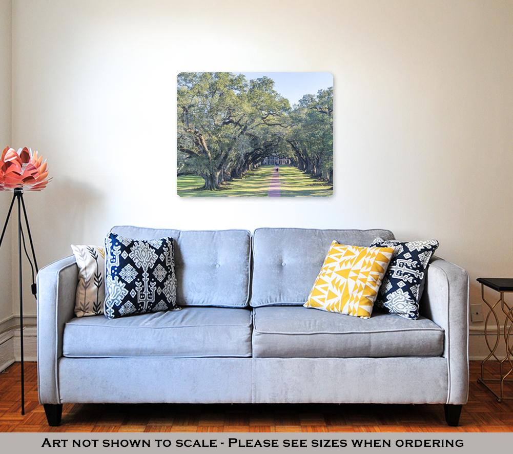 Metal Panel Print, Oak Alley Plantation Louisiana