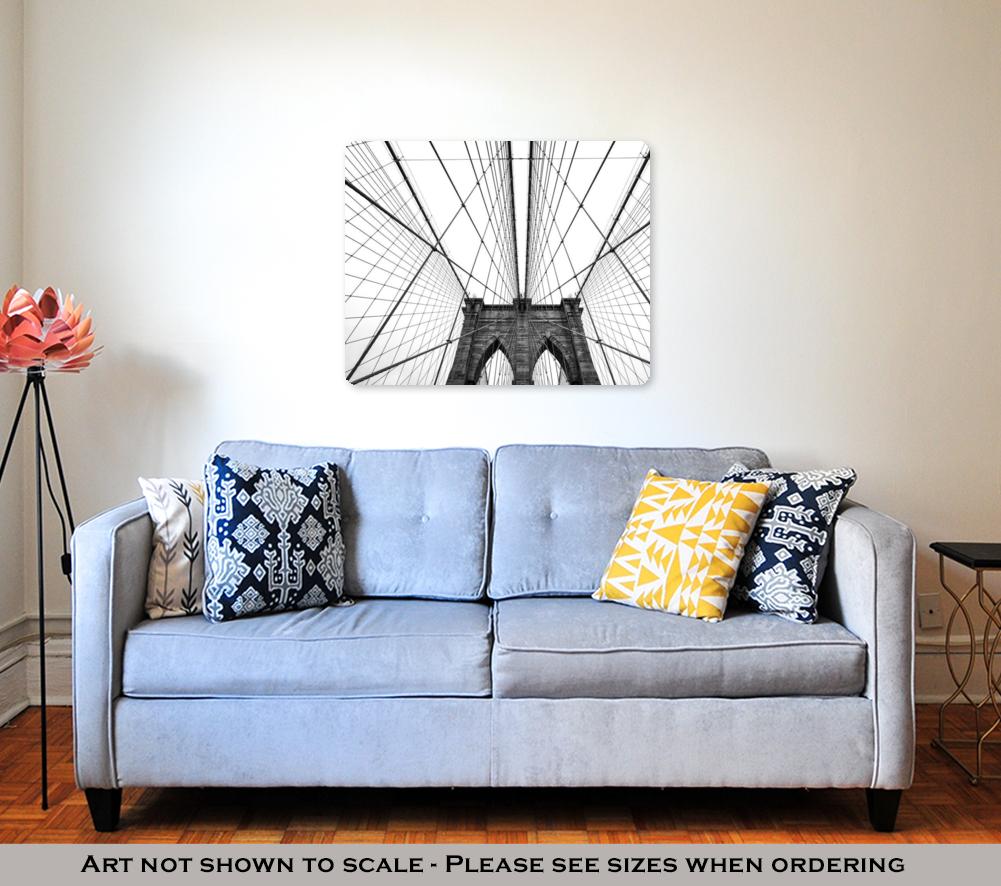 Metal Panel Print, Brooklyn Bridge Of New York City USA