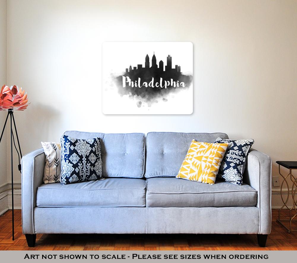 Metal Panel Print, Philadelphia City Skyline