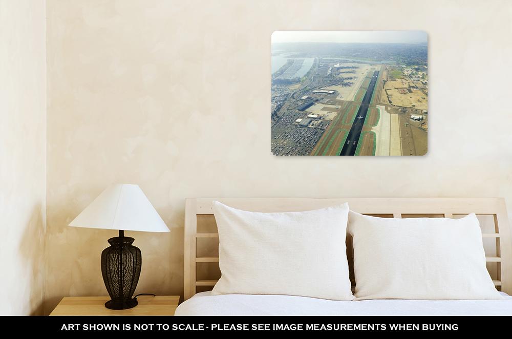Metal Panel Print, Aerial View Of San Diego Airport