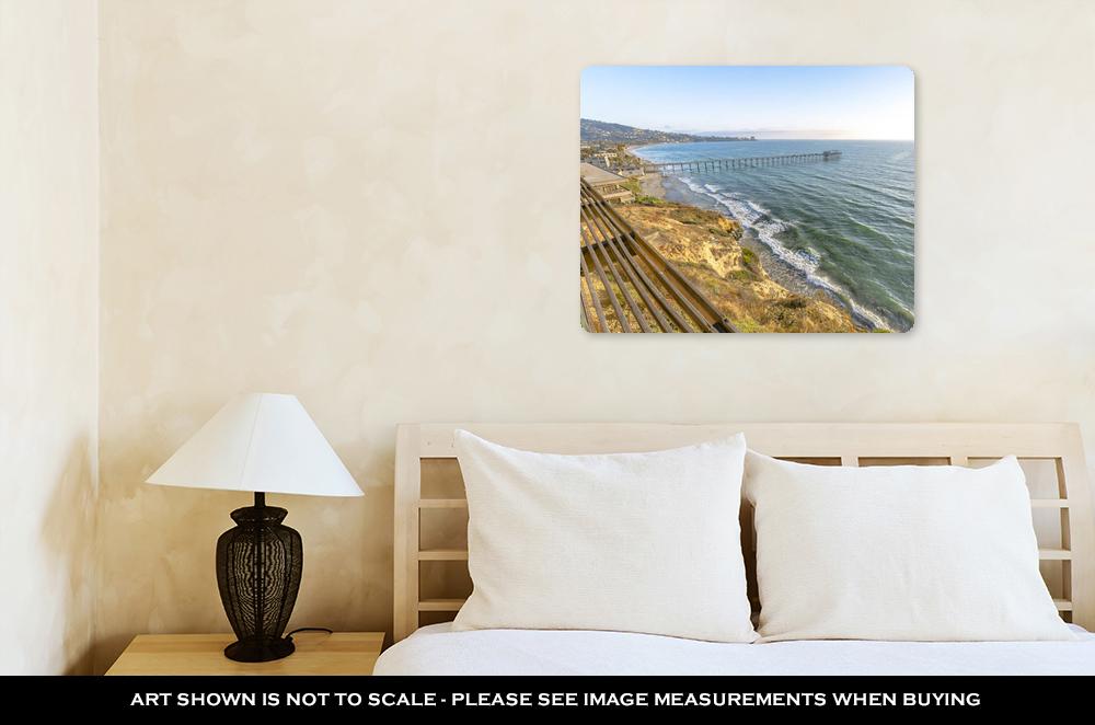 Metal Panel Print, California Coastline At The Scripps Pier