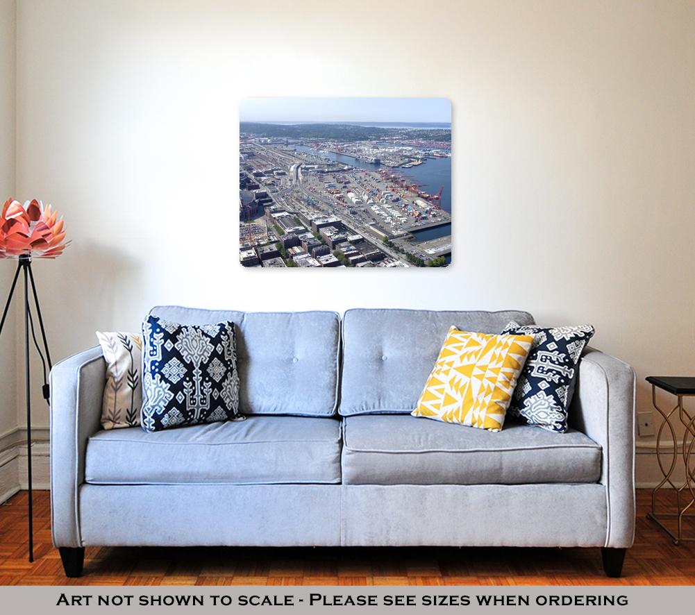 Metal Panel Print, Port Of Seattle Washington State