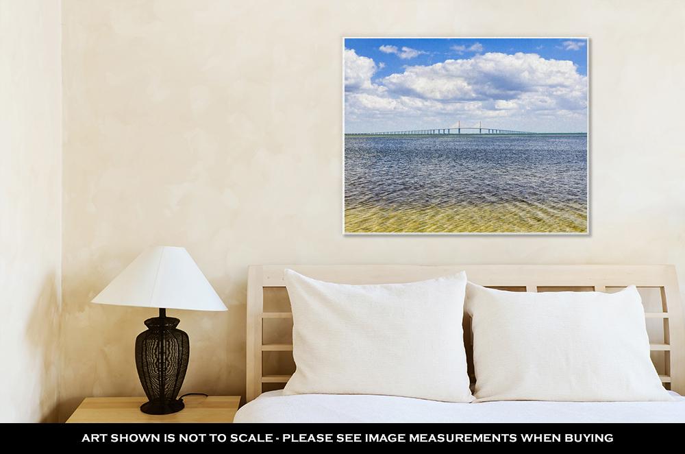 Gallery Wrapped Canvas, Sunshine Skyway Bridge Over Tampa Bay