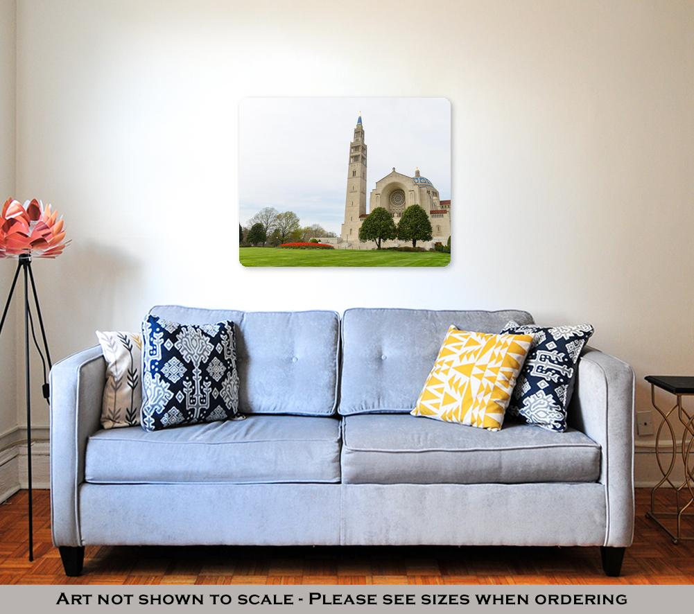 Metal Panel Print, Washington D C Basilica Of The National Shrine Of The Immaculate Conception