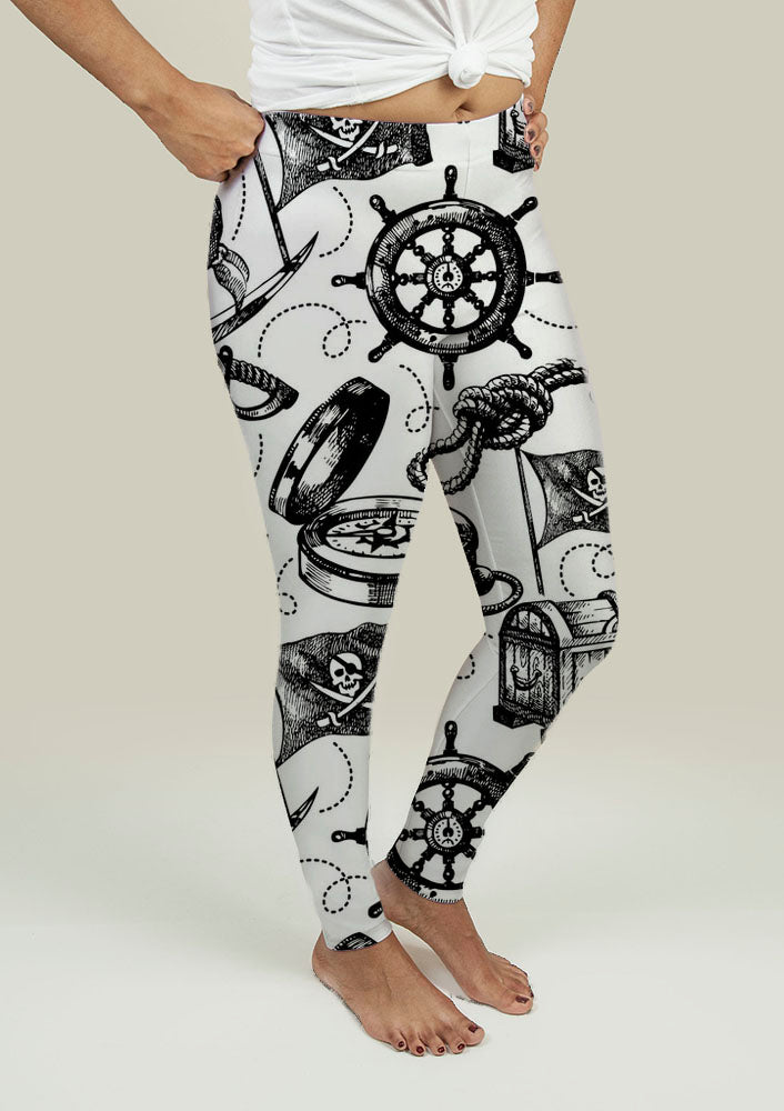 Leggings with Pirate Design