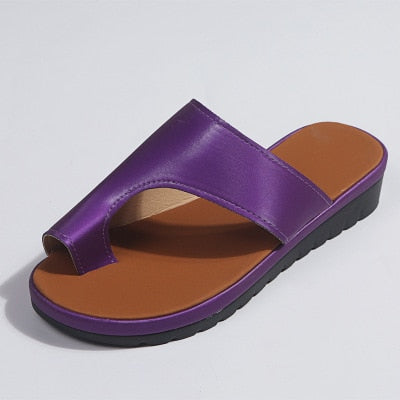 Women Leather Platform Sandal