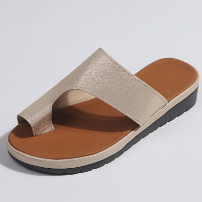 Women Leather Platform Sandal