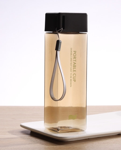 New Square Water Bottles with Rope