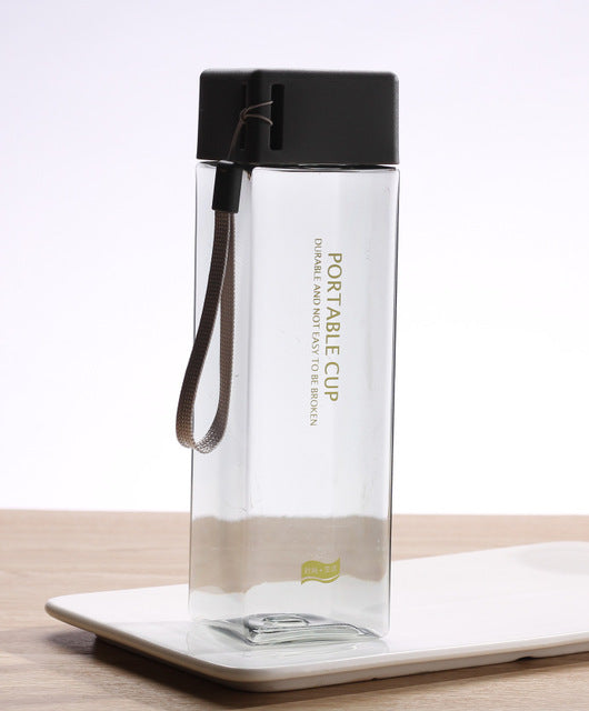 New Square Water Bottles with Rope