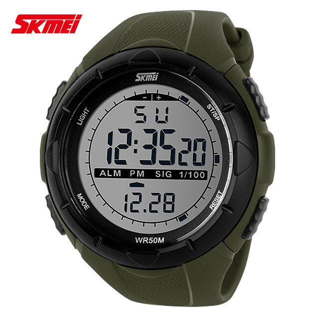 Men MILITARY STYLE LED SPORT WATCH BY SKMEI