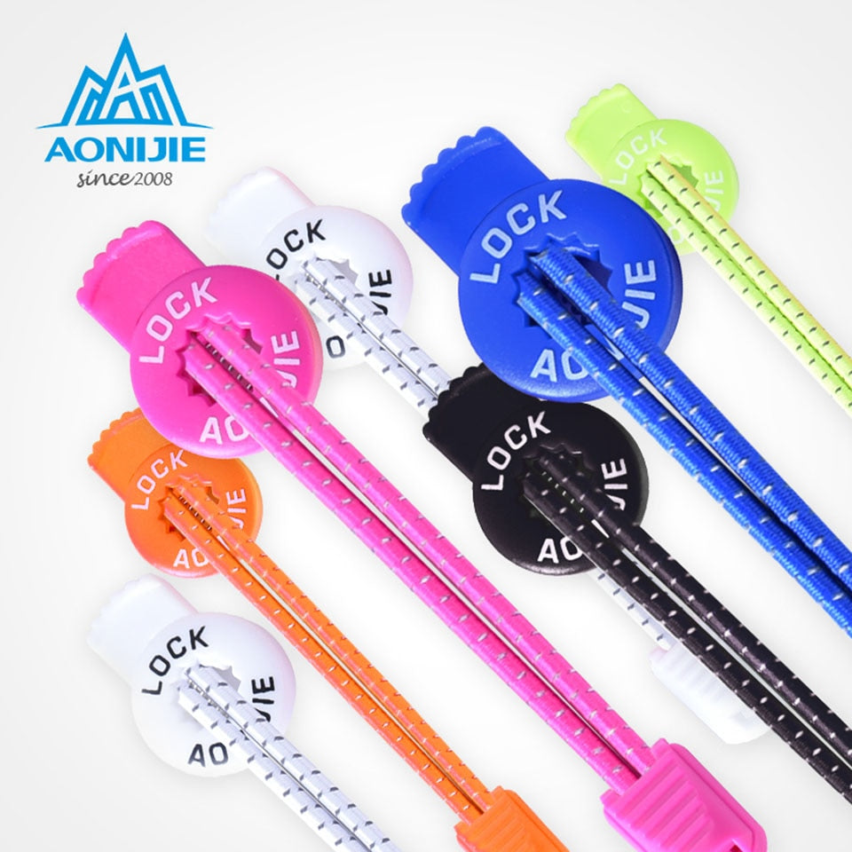 Reflective Shoelaces For Runners with Safety lock laces: By AONIJIE