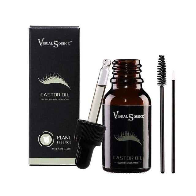 Natural Castor Oil Eyelashes And Eyebrow Organic Growth Serum