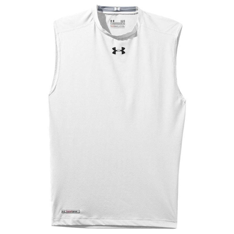 UNDER ARMOUR MEN'S HEATGEAR SLEEVELESS COMPRESSION T-SHIRT