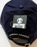 UNDER ARMOUR NAVY BASEBALL CAP WITH WHITE COLORED LOGO
