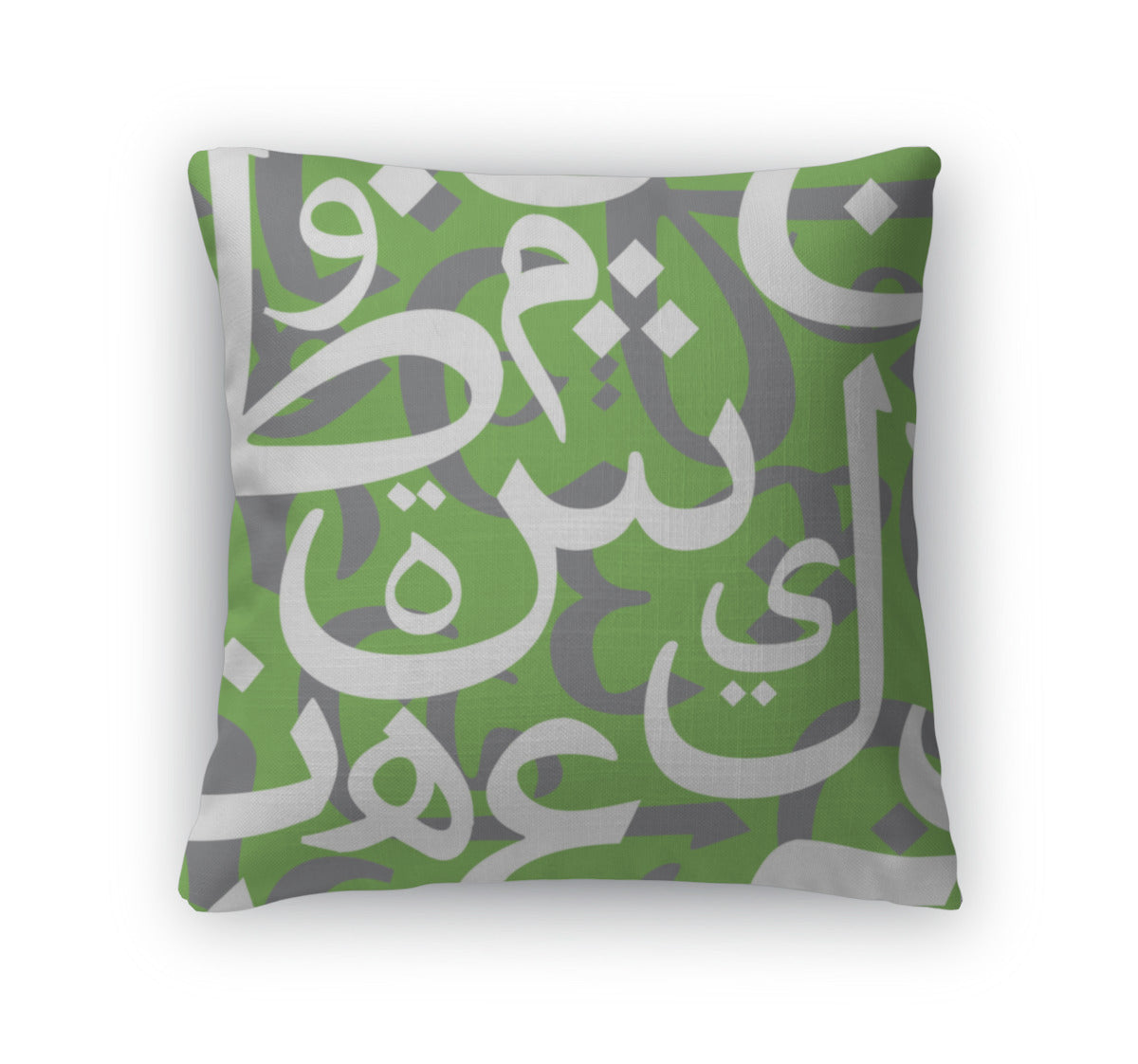 Throw Pillow, Arabic Letters Pattern