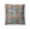 Throw Pillow, Floral With Flowers