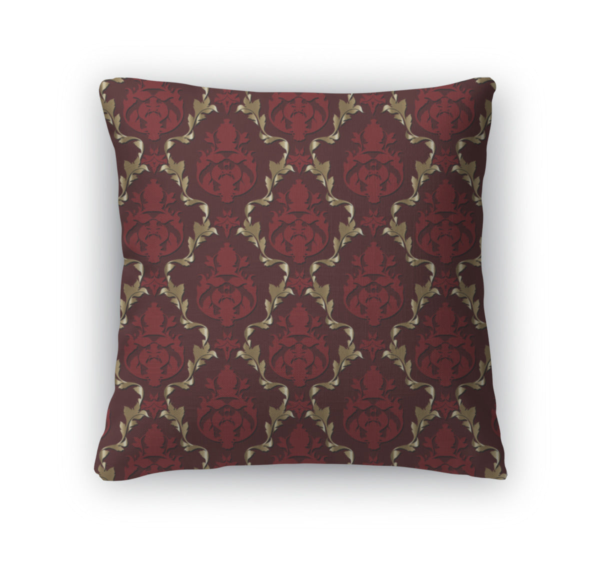 Throw Pillow, Luxurious Brocade Pattern