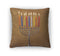 Throw Pillow, Menorah With Candles And Glitter Lights Hanukkah Concept