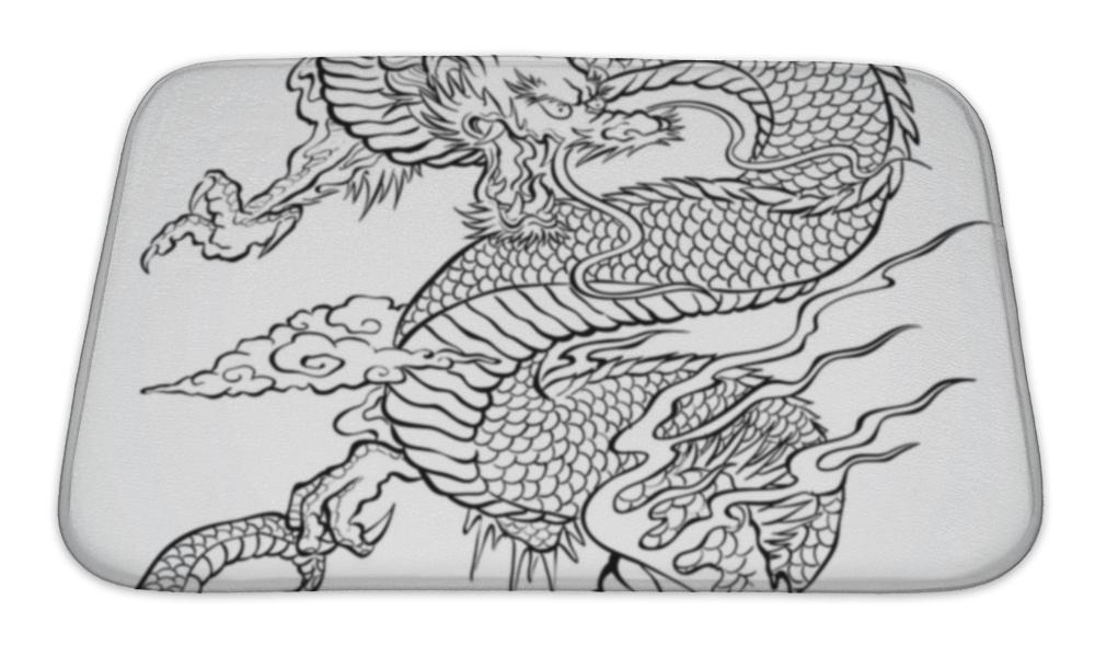 Dragon Tattoo Design Bath Mat