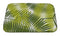 Custom Bathroom Mat- Palm Leaf Pattern Illustration