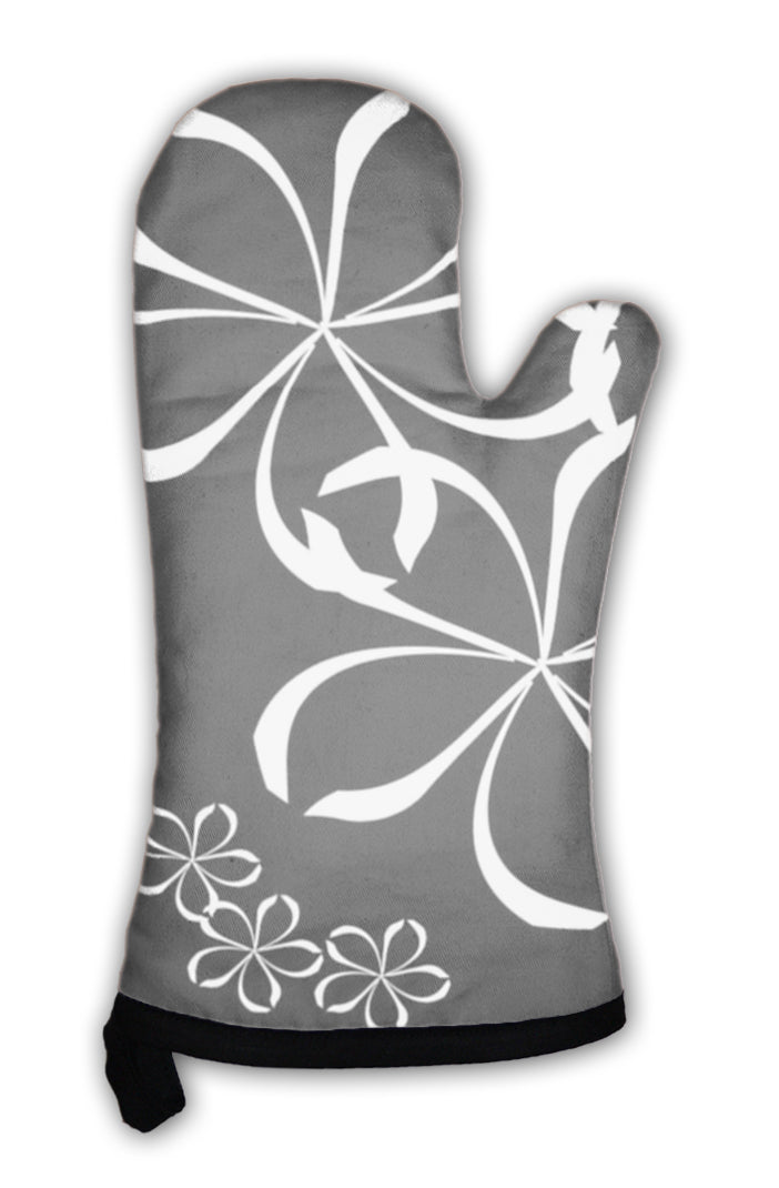 Oven Mitt, Abstract Floral Pattern