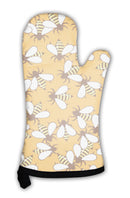 Oven Mitt, Bee Pattern