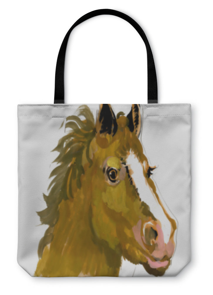 Tote Bag, Horse Head Watercolor Painting