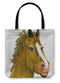 Tote Bag, Horse Head Watercolor Painting