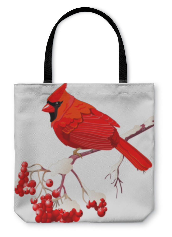 Tote Bag, Red Cardinal Bird