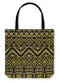 Tote Bag, Aztec Pattern Art Deco Style