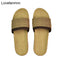 Natural linen slippers summer home indoor sandals men&#39;s women&#39;s unisex spring and autumn couples landing guests flax Non-slip