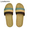 Natural linen slippers summer home indoor sandals men&#39;s women&#39;s unisex spring and autumn couples landing guests flax Non-slip