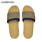 Natural linen slippers summer home indoor sandals men&#39;s women&#39;s unisex spring and autumn couples landing guests flax Non-slip