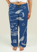 Ladies Pajama Pants with Rockets