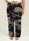 Ladies Pajama Pants with Grunge Skulls