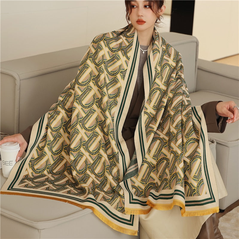 2022 Luxury Cashmere Scarf For Winter