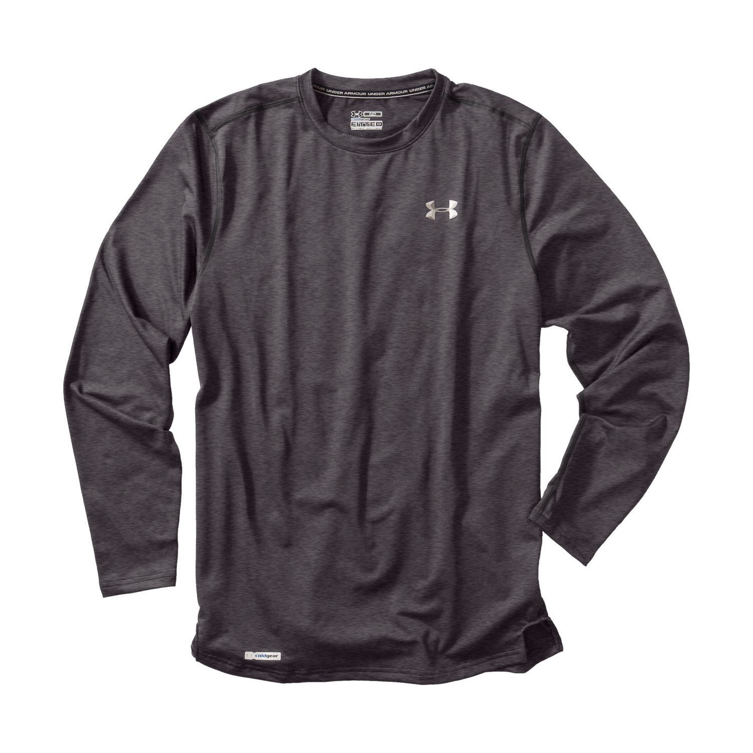 Under Armour Men's ColdGear® Fitted Long Sleeve Crew Carbon Heather/Metal