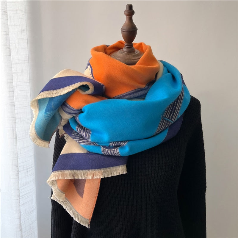 2022 Luxury Cashmere Scarf For Winter