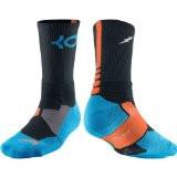 Nike KD Kevin Durant Hyper Elite Cushioned Men's Basketball Crew Socks - Black / Blue /Orange