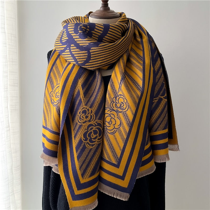 2022 Luxury Cashmere Scarf For Winter