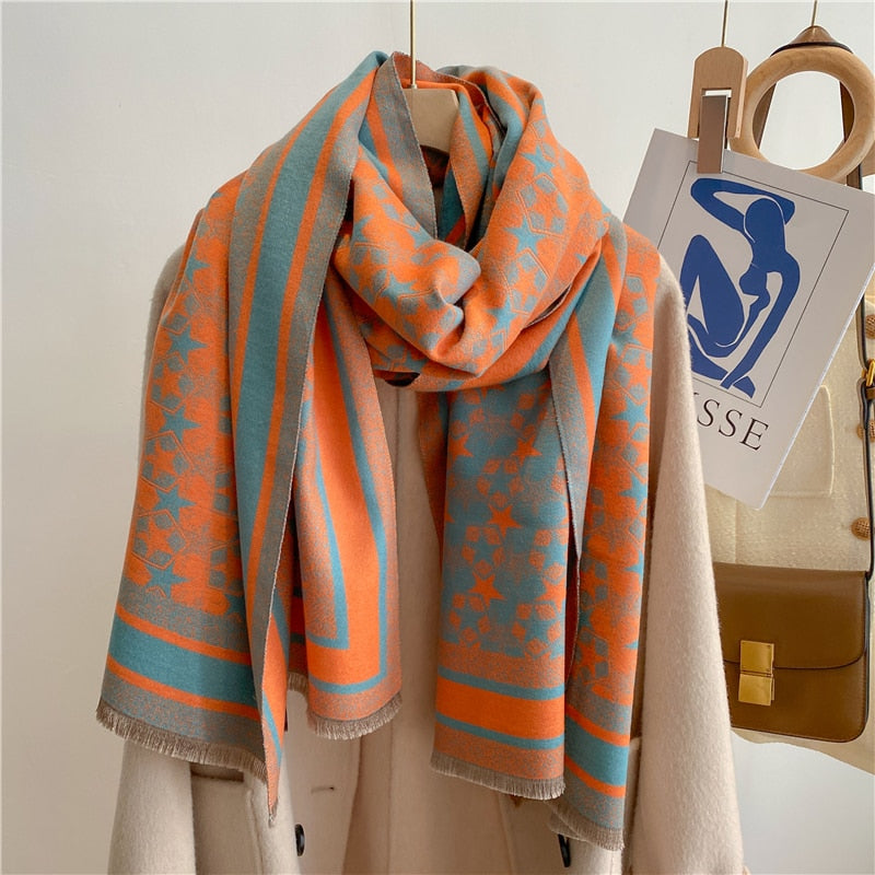 2022 Luxury Cashmere Scarf For Winter