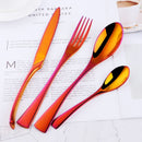 8-24PCS Buyer Star Stainless Steel Dinnerware - Include Knife Fork Spoon