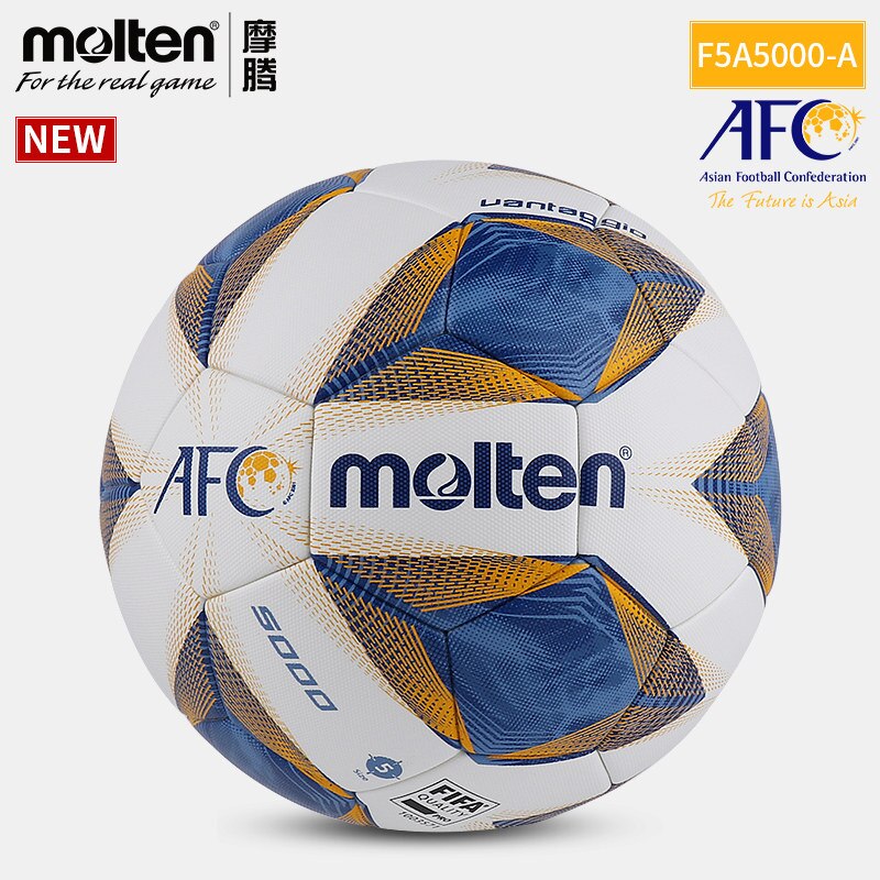 New Molten AFC 5000 Football  Size 5 PU Seamless Hot Paste Wear Resistance Pro Match Gaming Soccer F5A5000