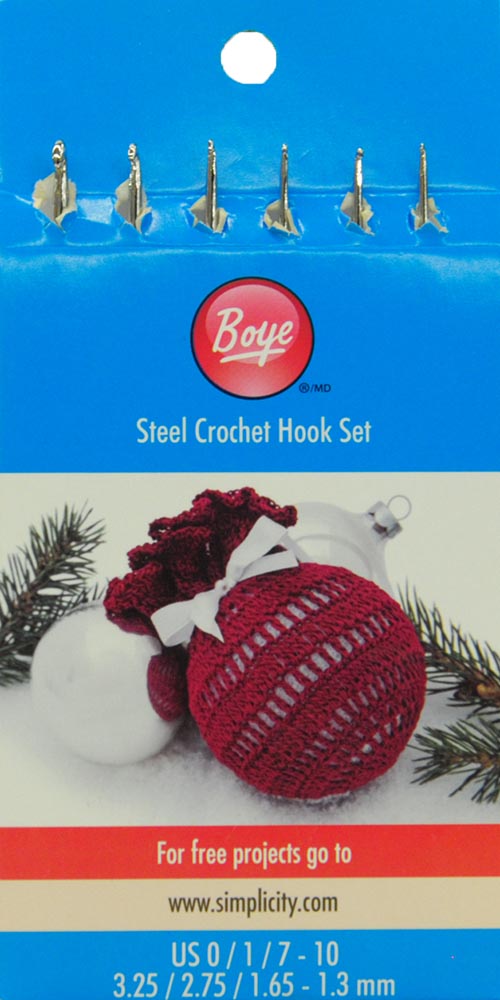 Steel Crochet Hook Set