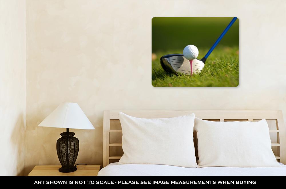 Metal Panel Print, A Golf Club On A Golf Course